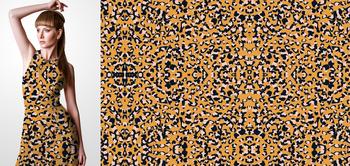 33071v Materiał ze wzorem motyw inspirowany skórą zwierząt - cętki geparda